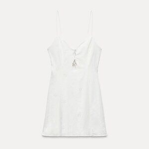 Zara Short Embroidered Dress